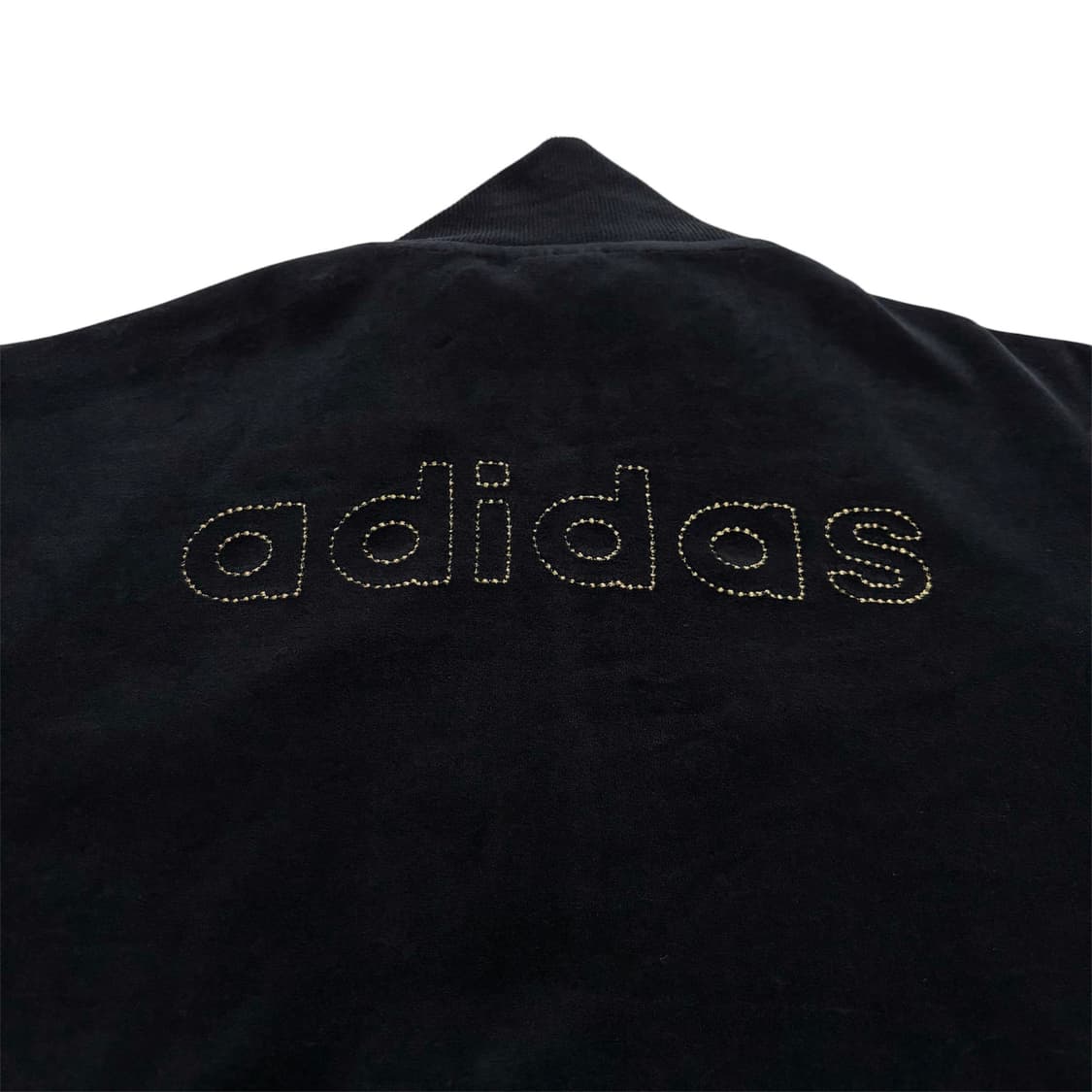 아디다스 벨벳 벨루어 빅로고 검골 트랙탑 져지 집업 자켓 100 L 상품이미지3