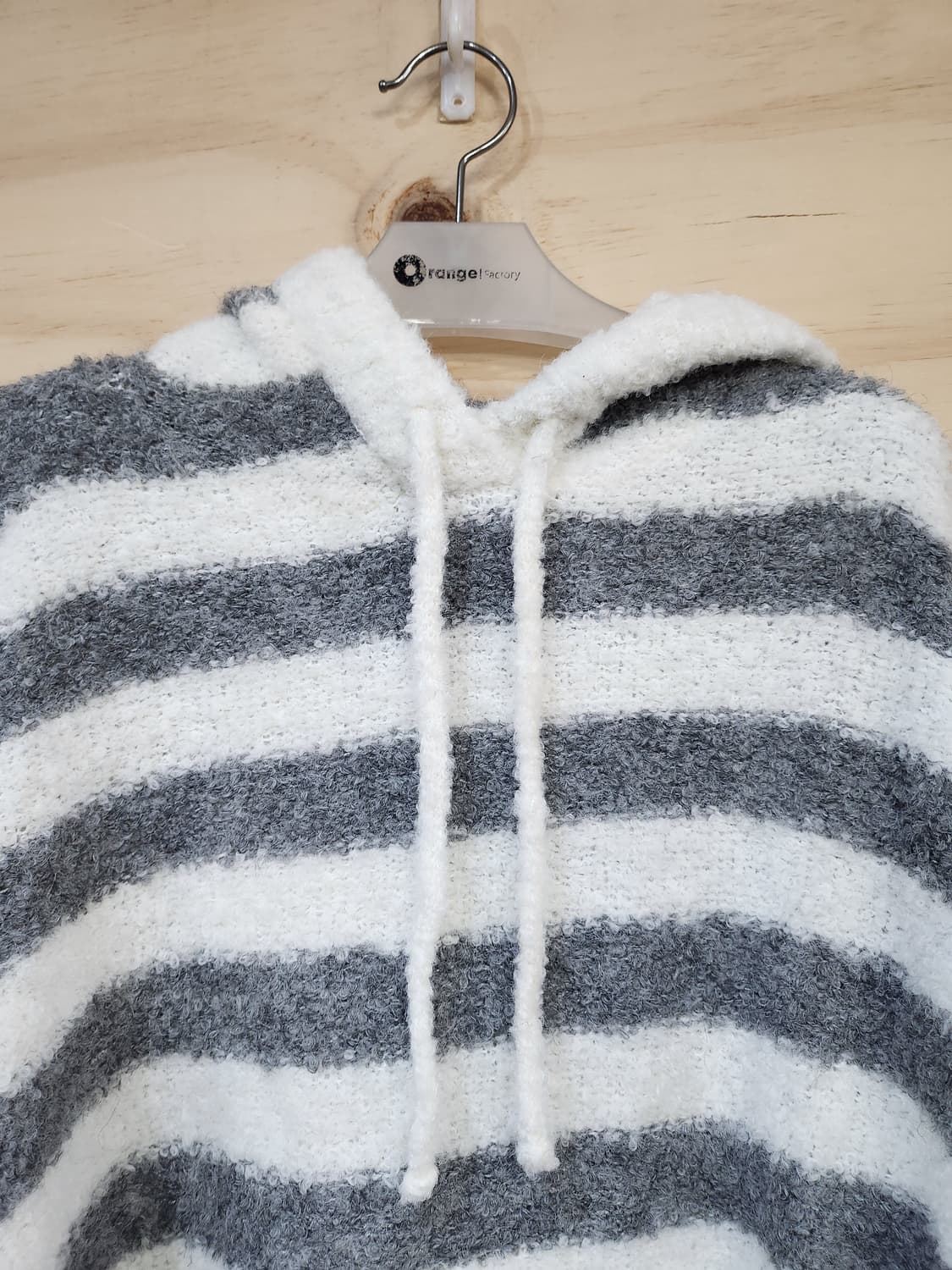 1060) 버킨 VIRKIN 오버핏 스트라이프 니트 상품이미지3