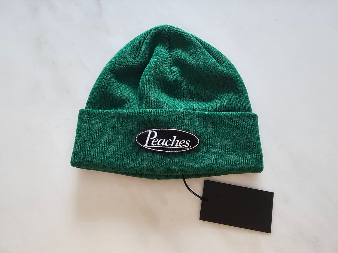 [새상품] 피치스(Peaches.) 오벌 로고 비니 - 그린
 상품이미지1