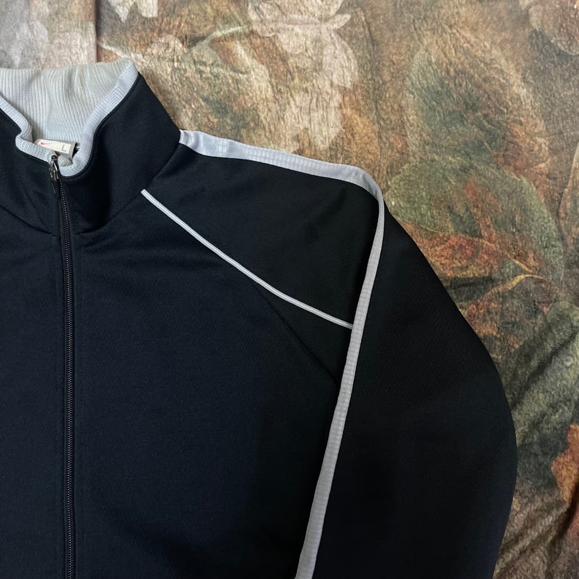 나이키 빈티지 스우시 스몰로고 블랙 사이드라인져지 L 상품이미지2