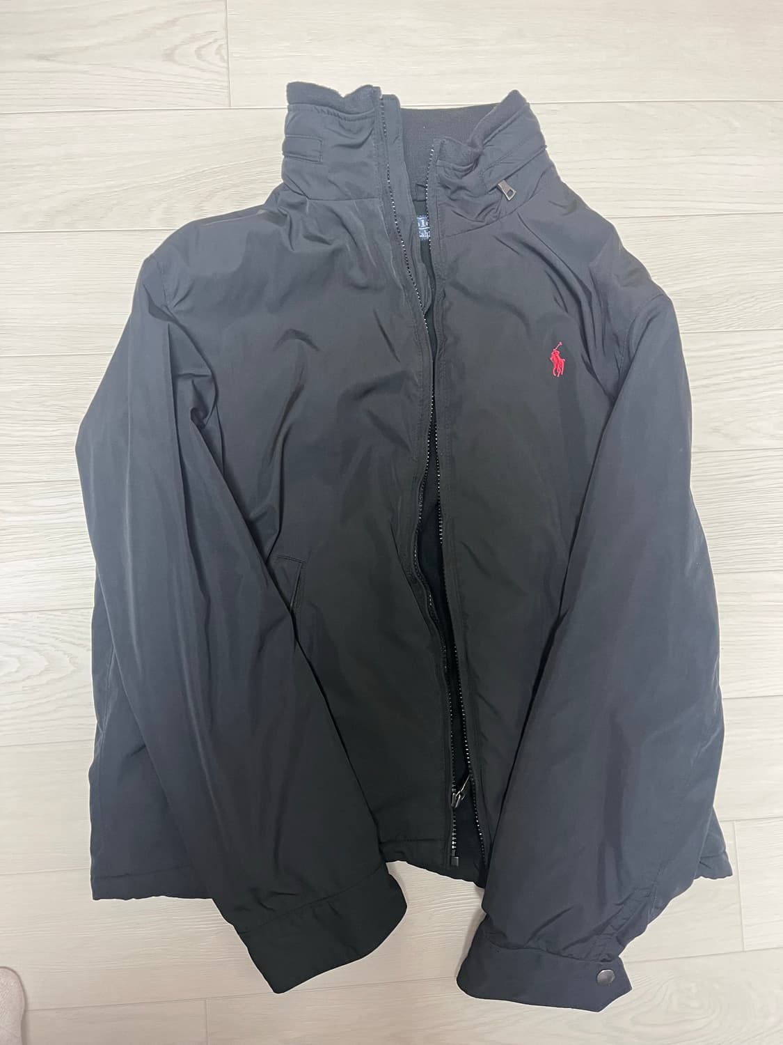 폴로 랄프로렌 기모 블랙 자켓 XL 상품이미지1