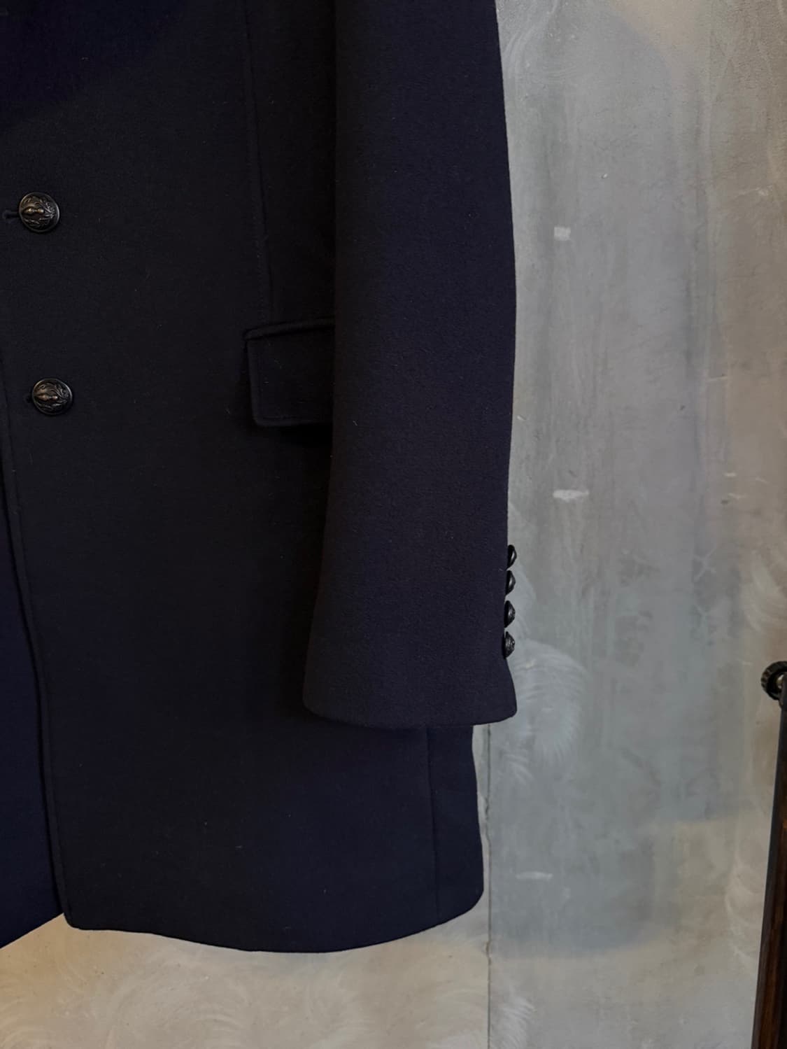 타임 캐시미어 더블 브레스티드 코트 슬림100 상품이미지5