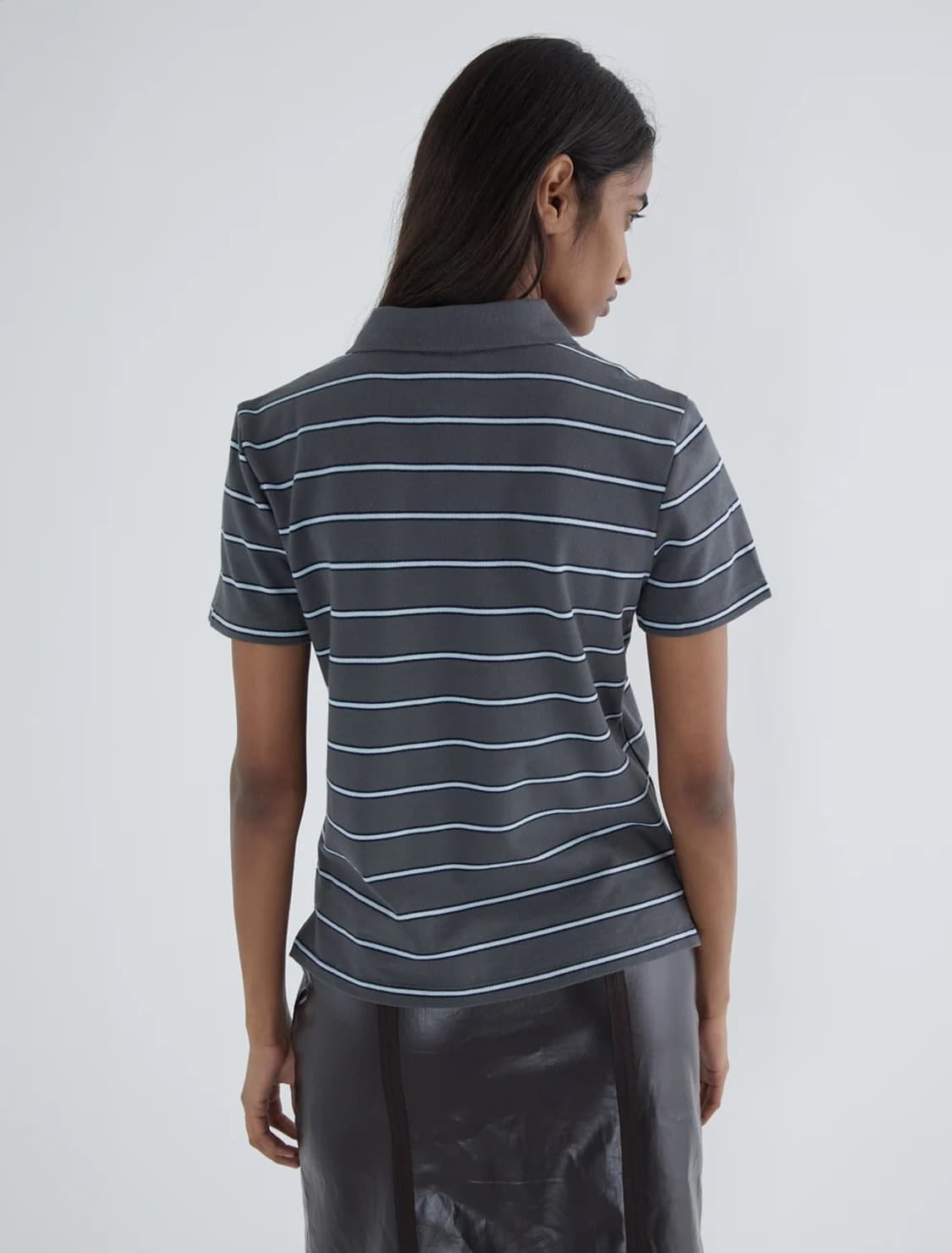[S]팔로마울 Julieta 스트라이프 폴로티/그레이 상품이미지4