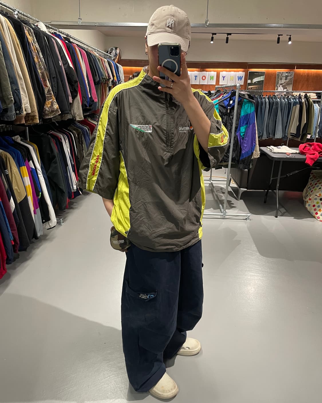 빈티지 하프 반집업 아노락 자켓 상품이미지3