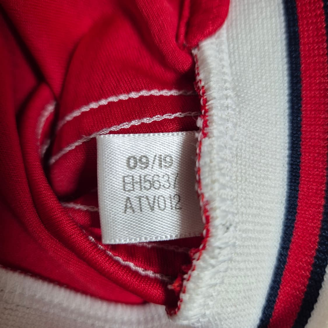 아스날 19-20 홈 (국내XL) 정품 유니폼 노마킹 상품이미지3