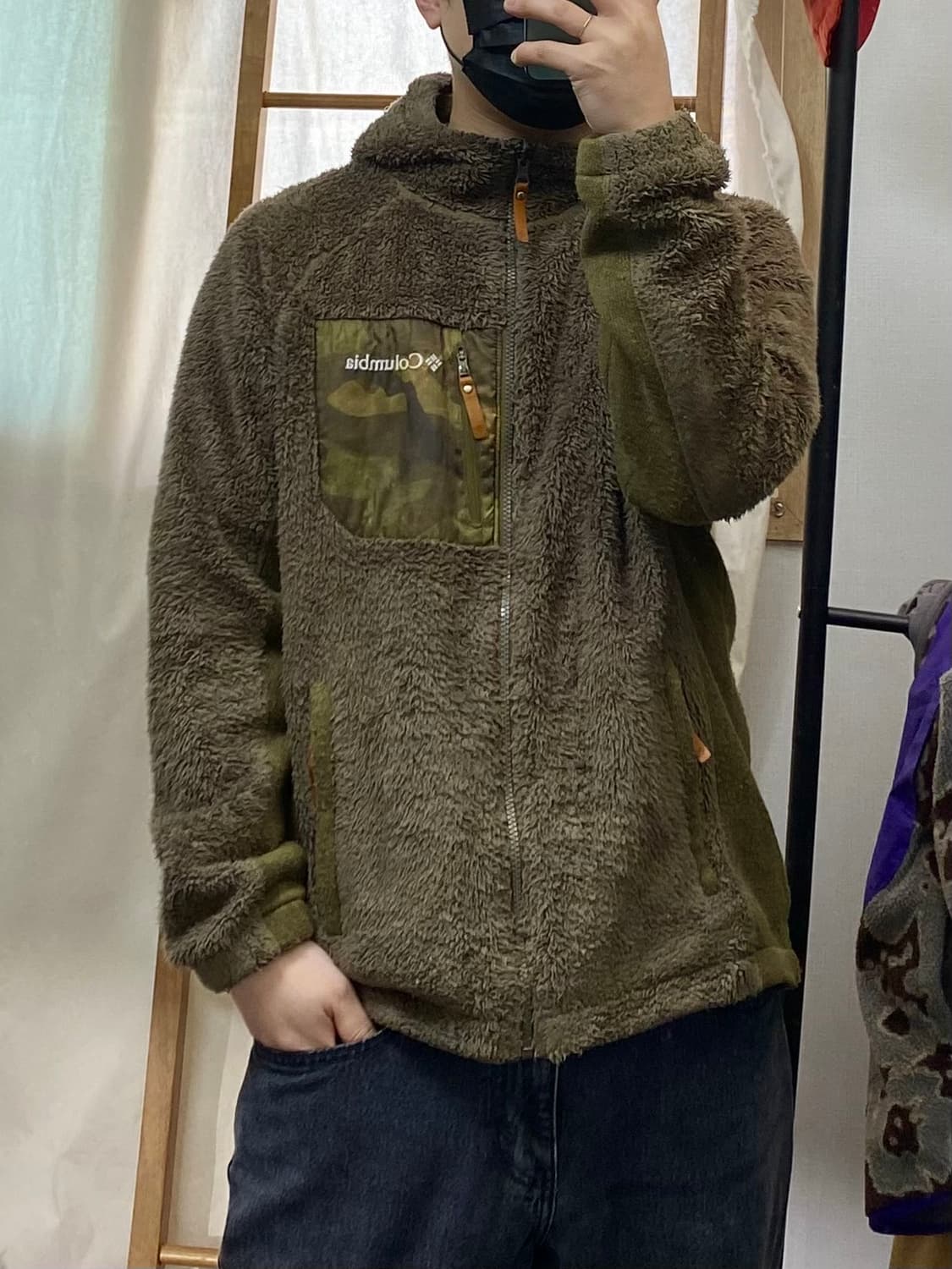 [L] Columbia 컬럼비아 카모포켓 플리스 후드집업 자켓 상품이미지9