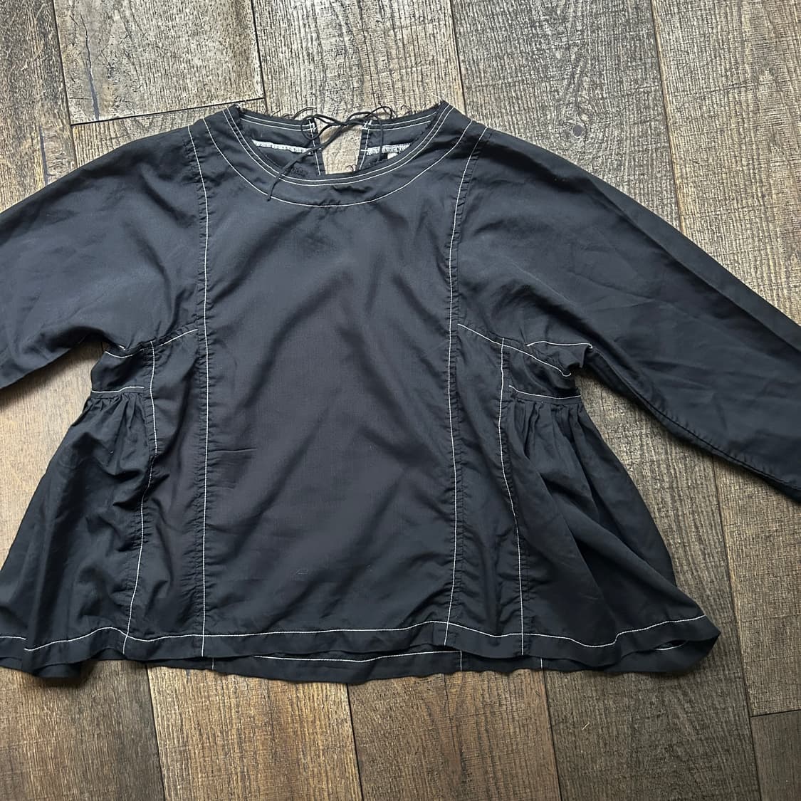 Side Shirring Stitch Ribbon Blouse 상품이미지6