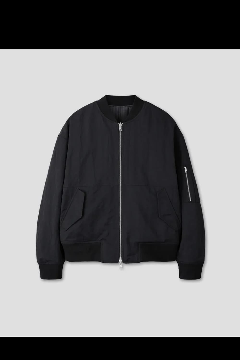 다이브인 REVERSIBLE MA-1 JACKET (BLACK) 상품이미지2