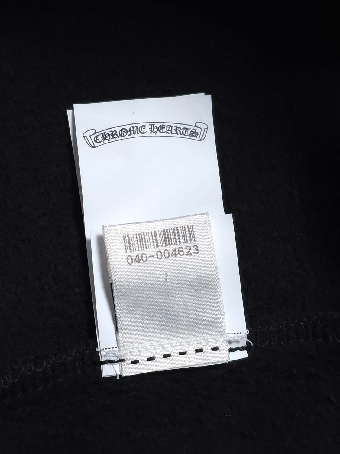 [XXL] 크롬하츠 레더패치 페이퍼잼 후드 블랙 상품이미지10