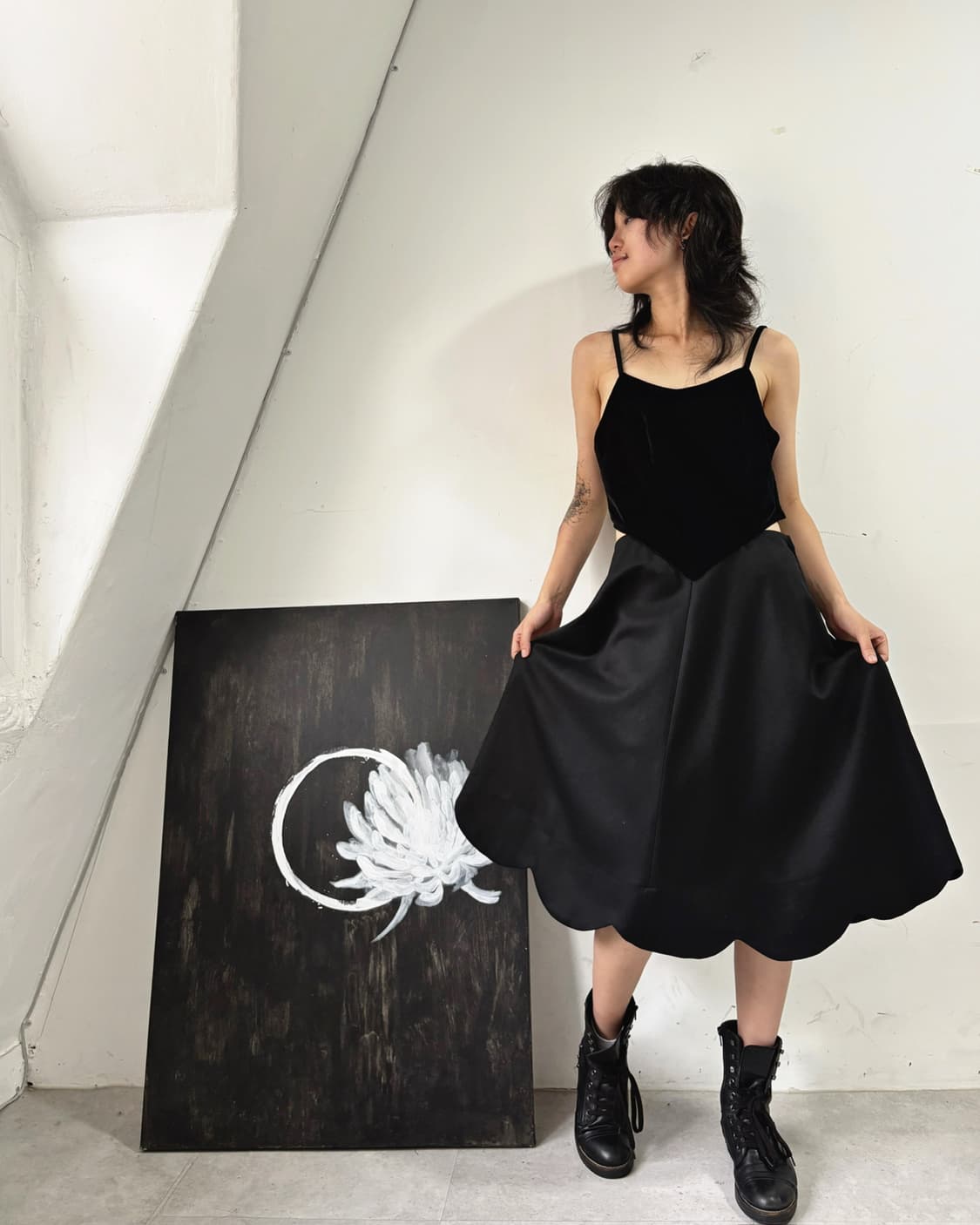 꼼데가르송 X H&M 절개 디테일 슬리브리스 원피스 상품이미지2