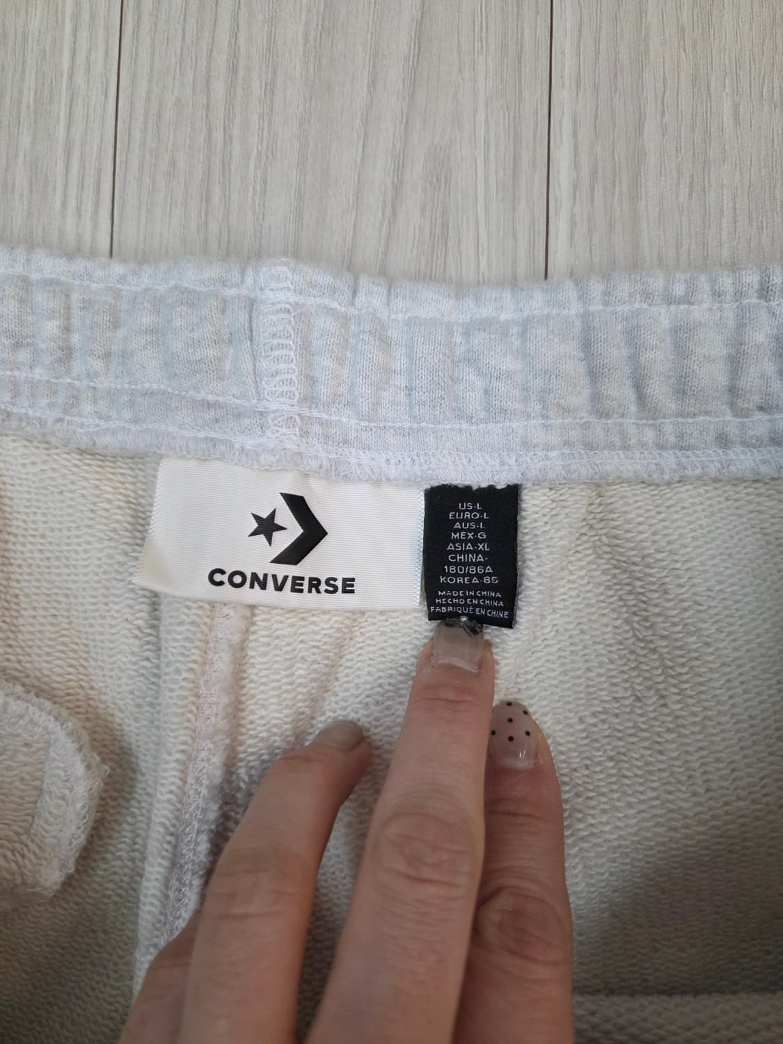 컨버스 트레이닝 셋업 후드 티셔츠 바지 세트 상품이미지6