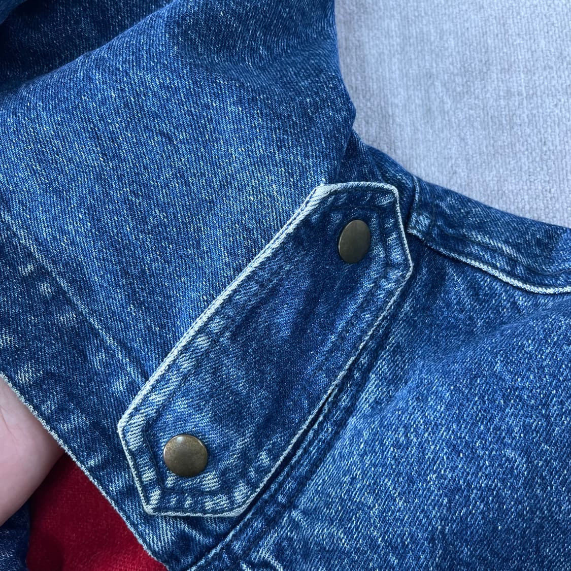 105 90s 갭 클래식 떡볶이 데님 코트 상품이미지5