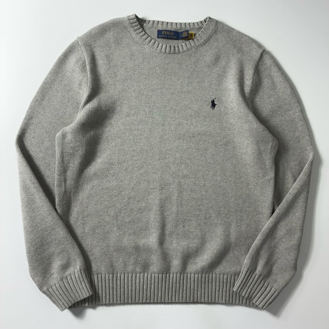 Polo  폴로 랄프로렌 신형 자수 코튼 그레이 니트 상품이미지1