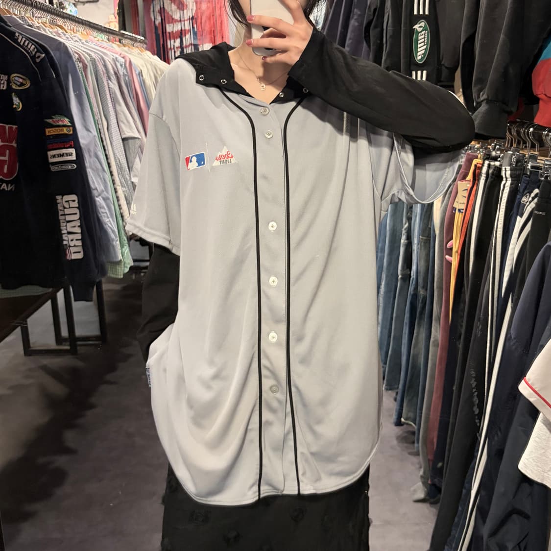 [IM] Majestic MLB CoorsLight 베이스볼 져지 그레이 상품이미지2