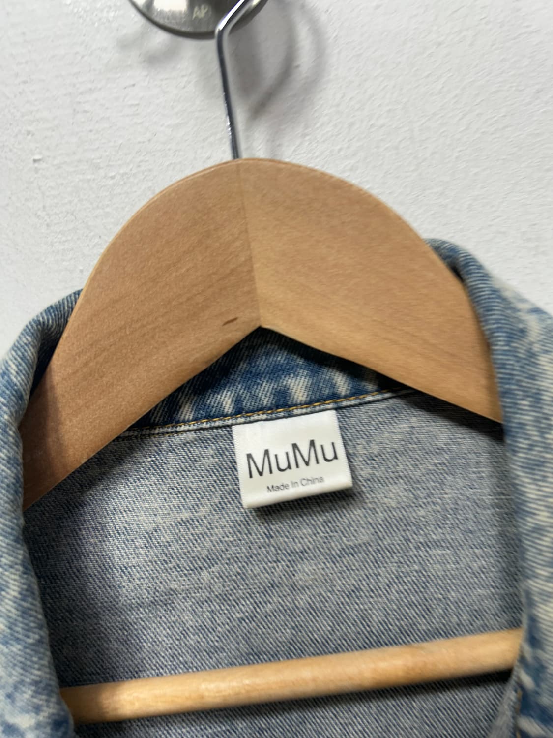 MuMu 여성 반크롭 청자켓 F 상품이미지3