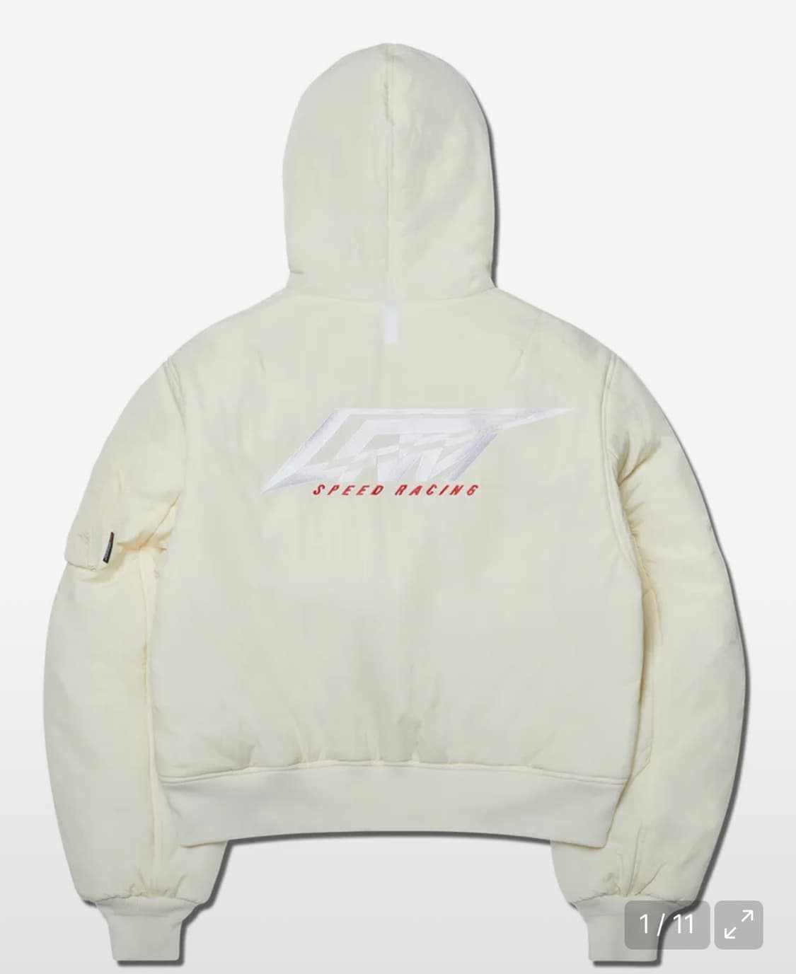 NOMANUAL HOODED BOMBER JACKET - IVORY 상품이미지2
