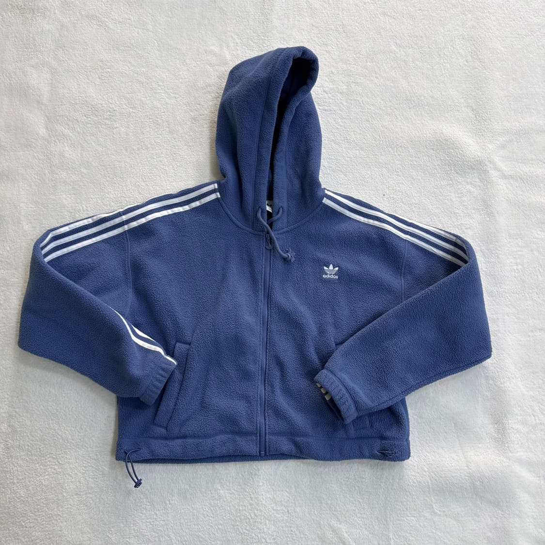 M 아디다스 플리스 크롭 후드 자켓0313T 상품이미지1