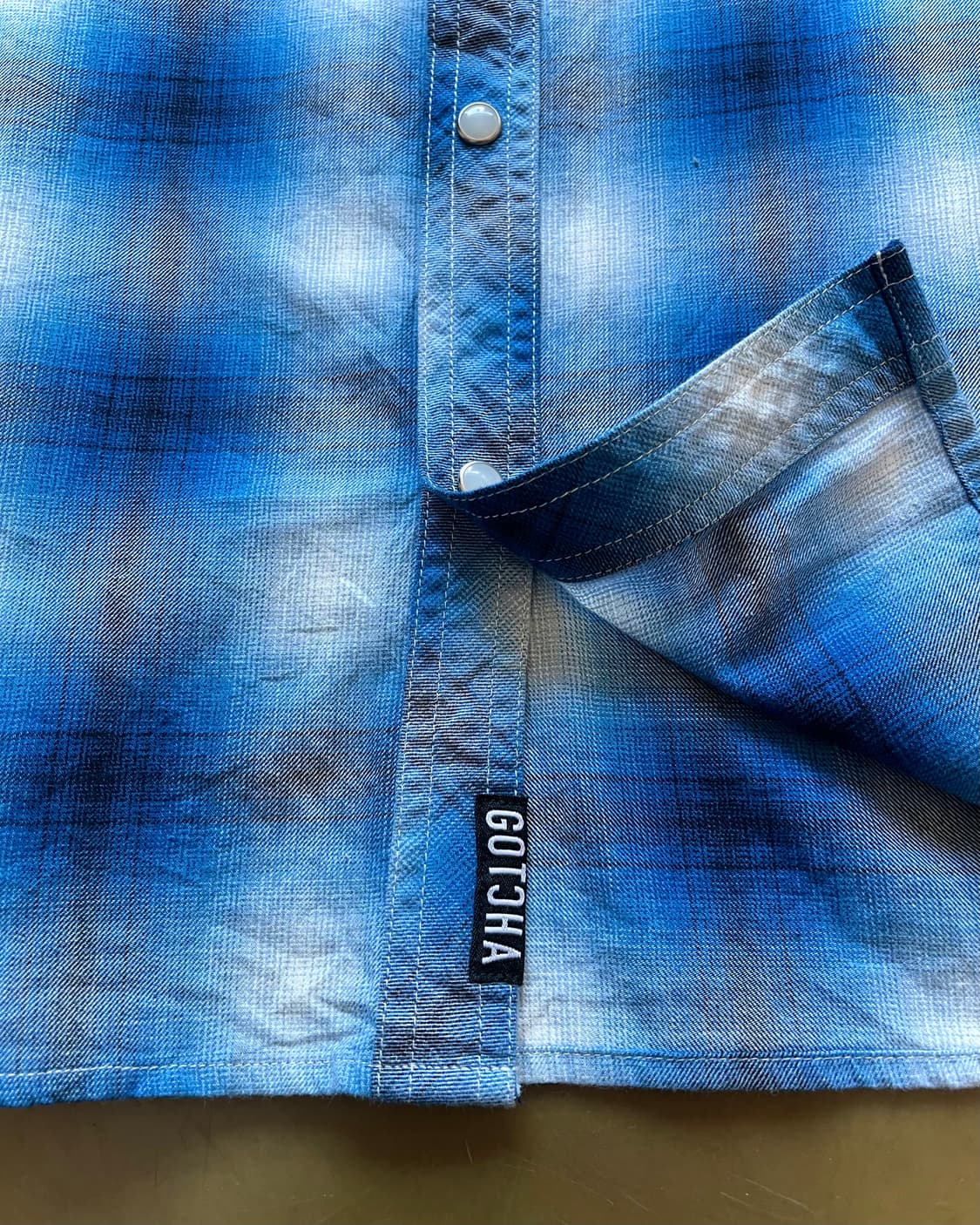 90-00s GOTCHA Embroidery Check shirt 상품이미지6