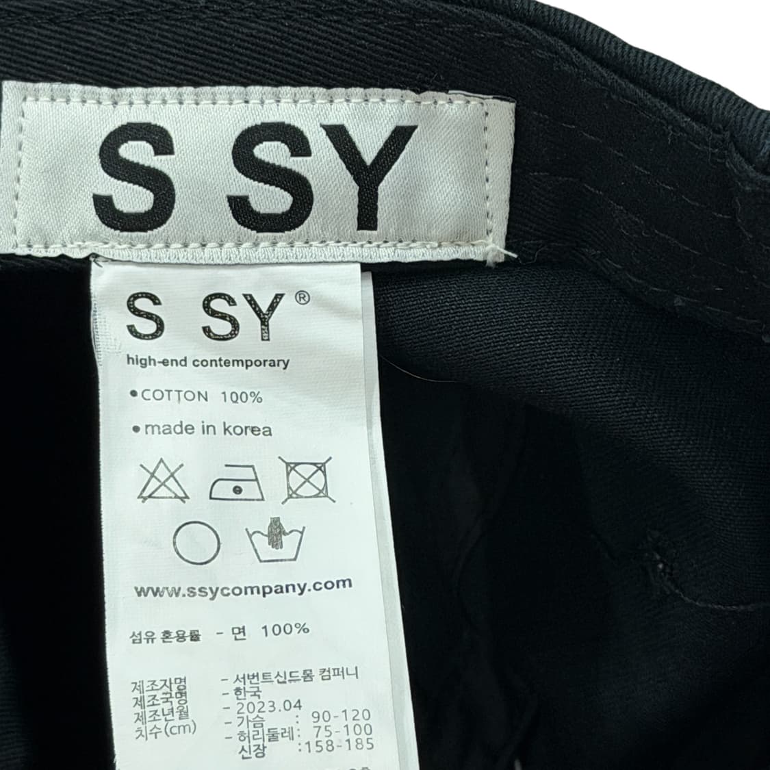 SSY 에스에스와이 유로파 5패널 캡 모자 블랙 상품이미지4