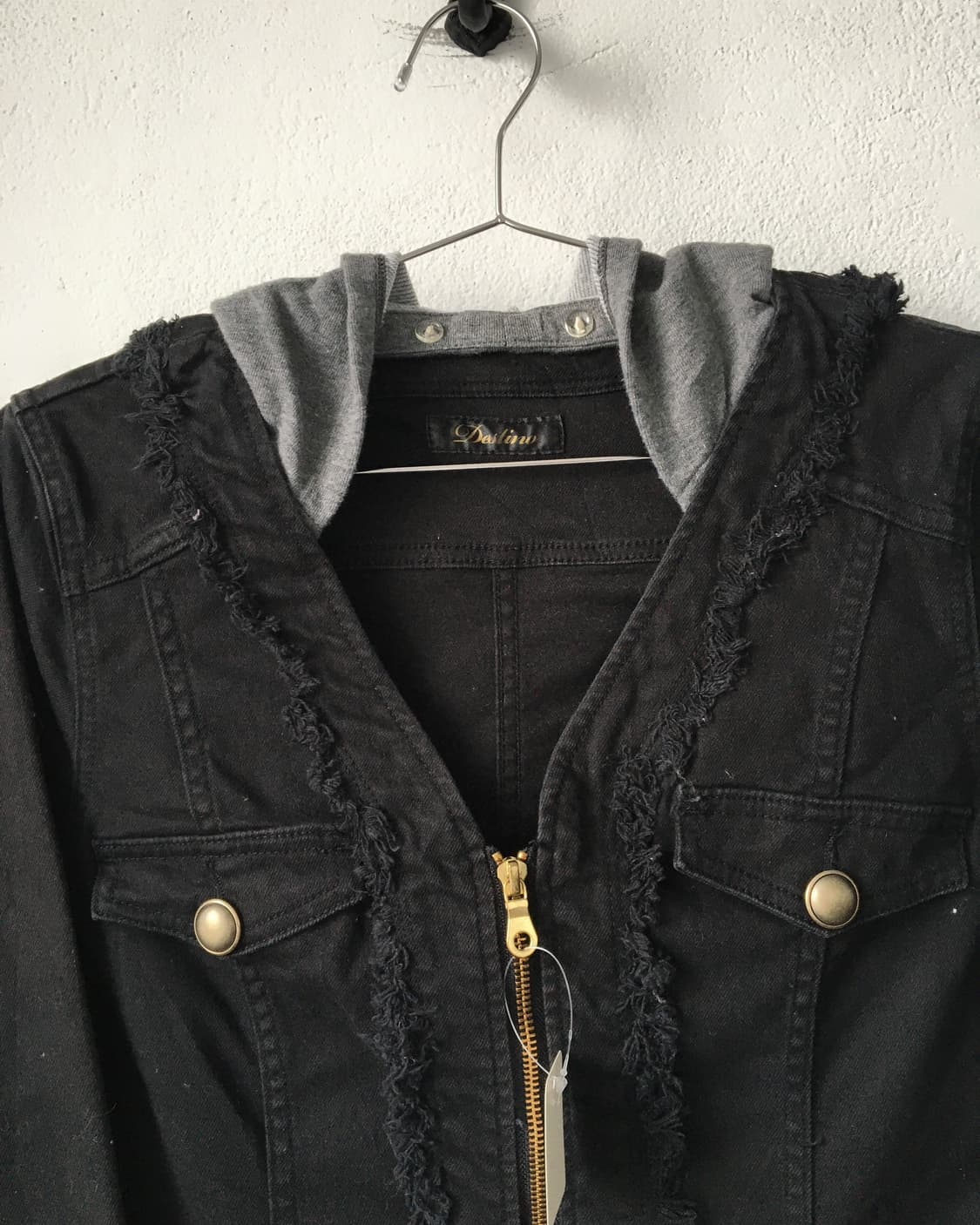 Hood layered grunge point jacket 상품이미지4