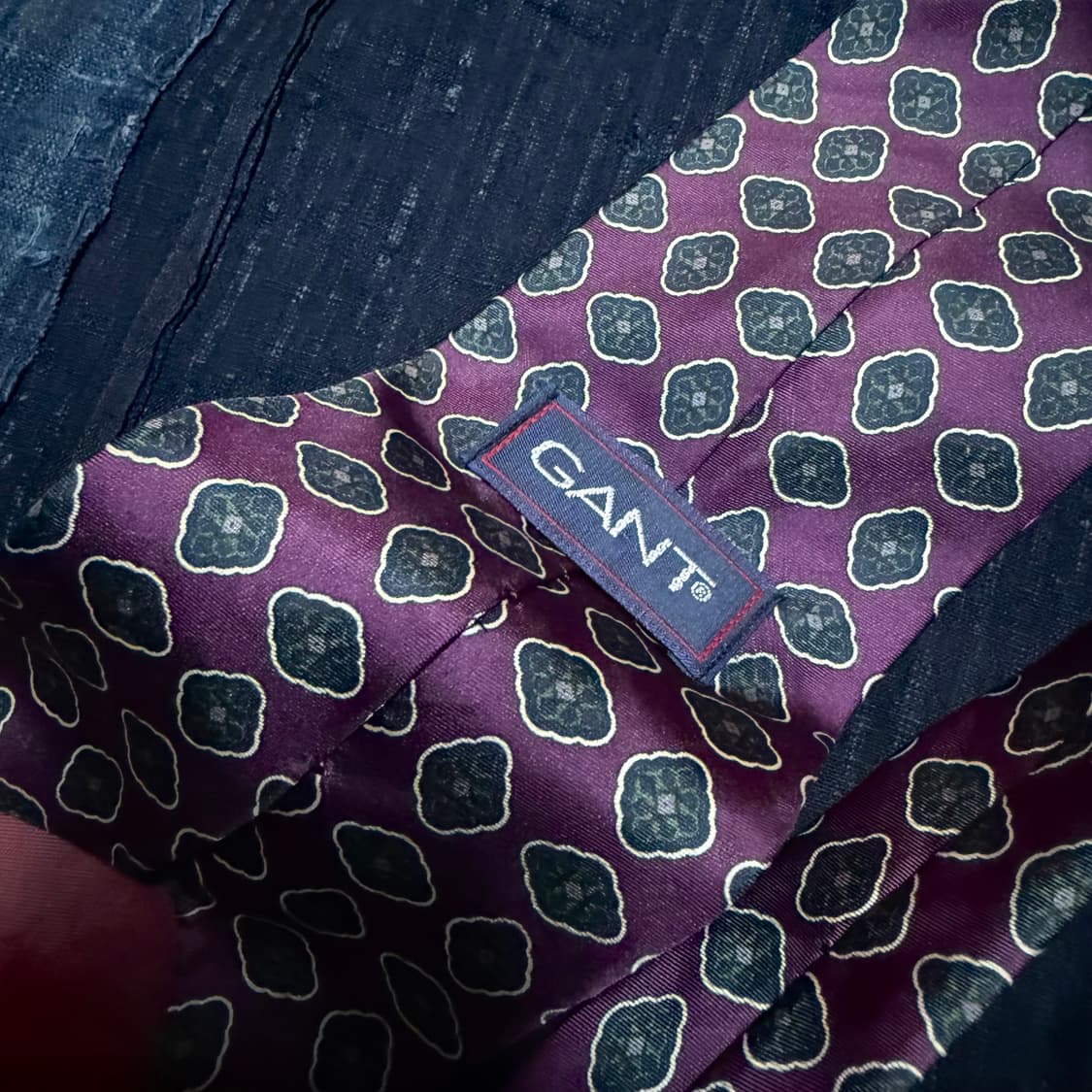 간트 플라워 패턴 실크 타이 상품이미지3