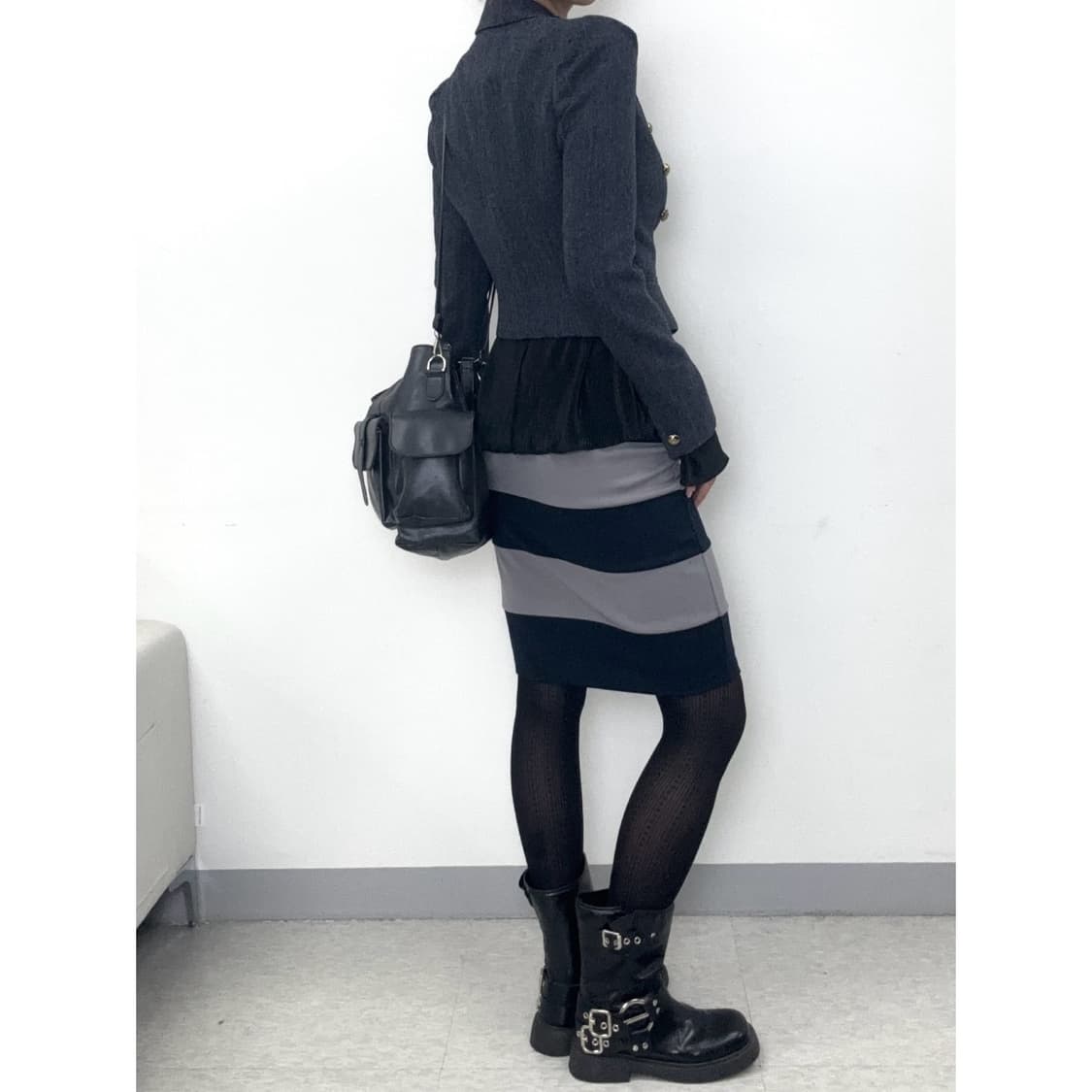 빈티지 네이비 블레이저 울 자켓 상품이미지4