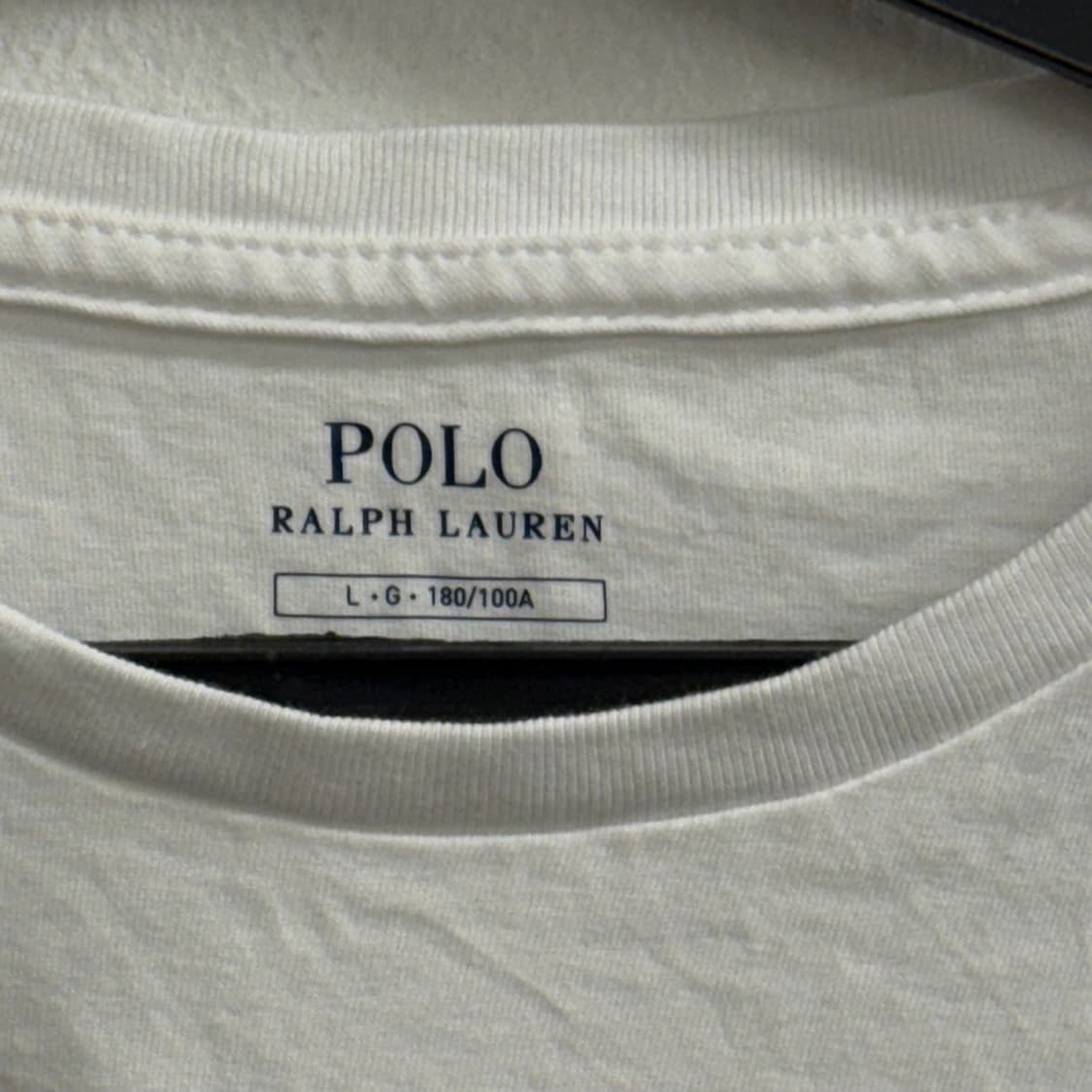 폴로 랄프로렌 반팔 티셔츠 화이트 180/100 A 상품이미지2