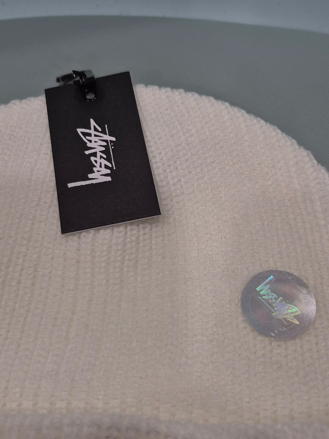 새상품 스투시 U.S.A 화이트 비니 남녀공용 프리사이즈 상품이미지6