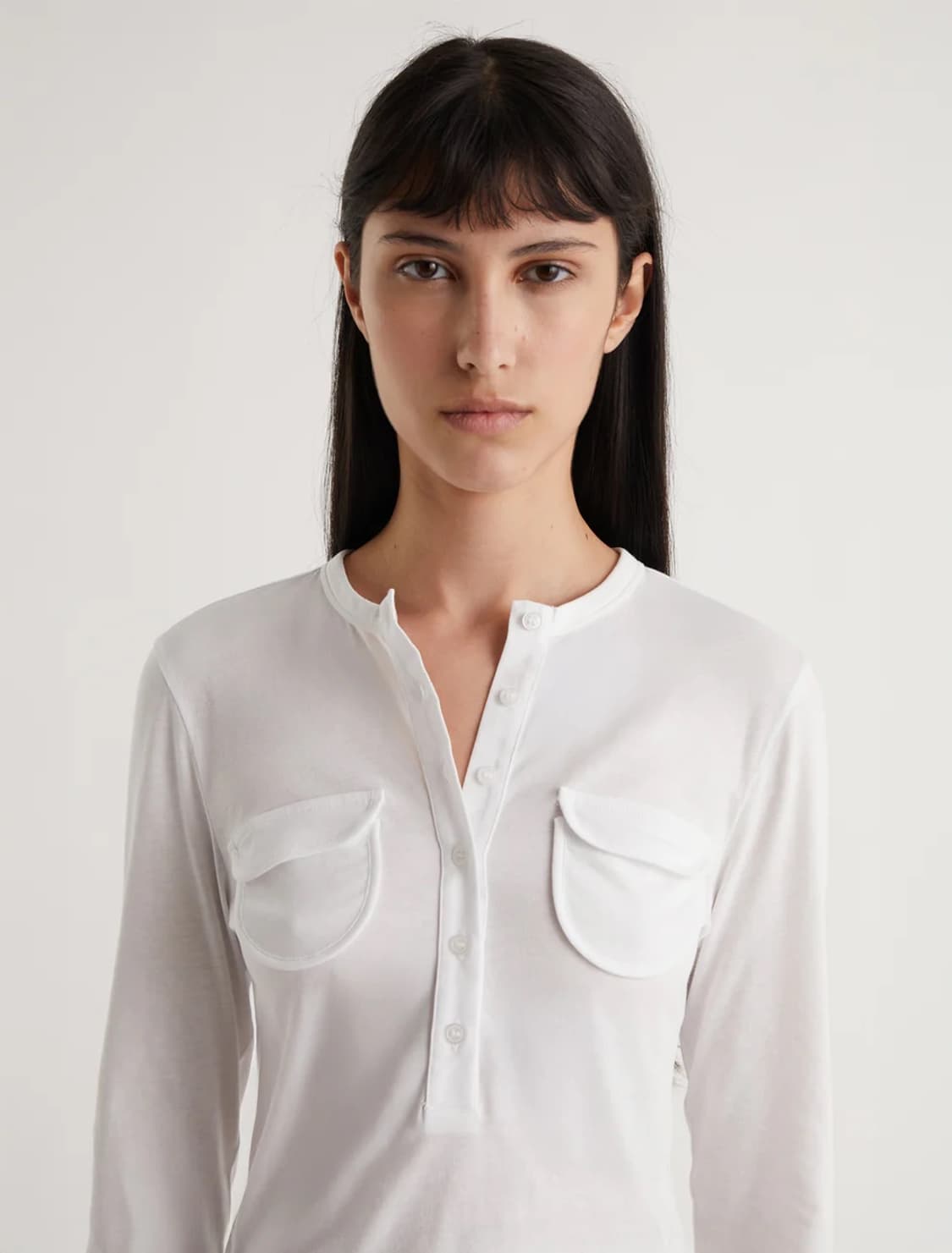 [XS,S,M,L]팔로마울 Nestor 포켓 티셔츠/화이트 상품이미지2