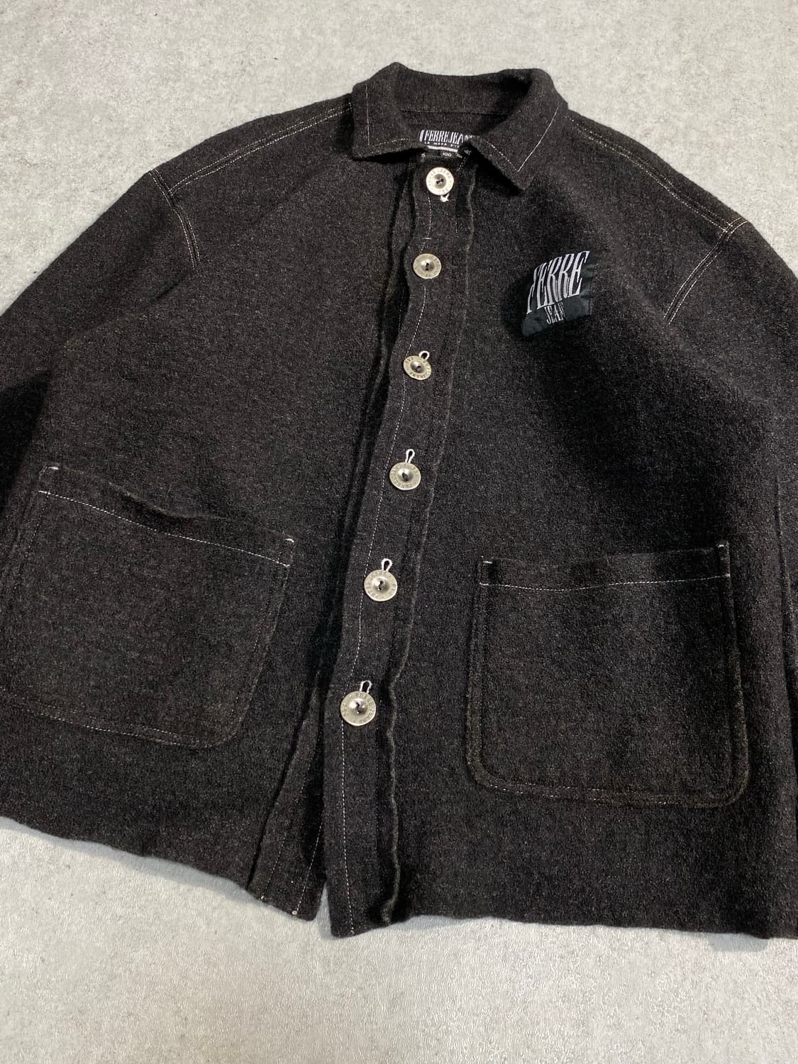 [100]90s 지안프랑코페레 아카이브 리버스 울 셔츠자켓 상품이미지3