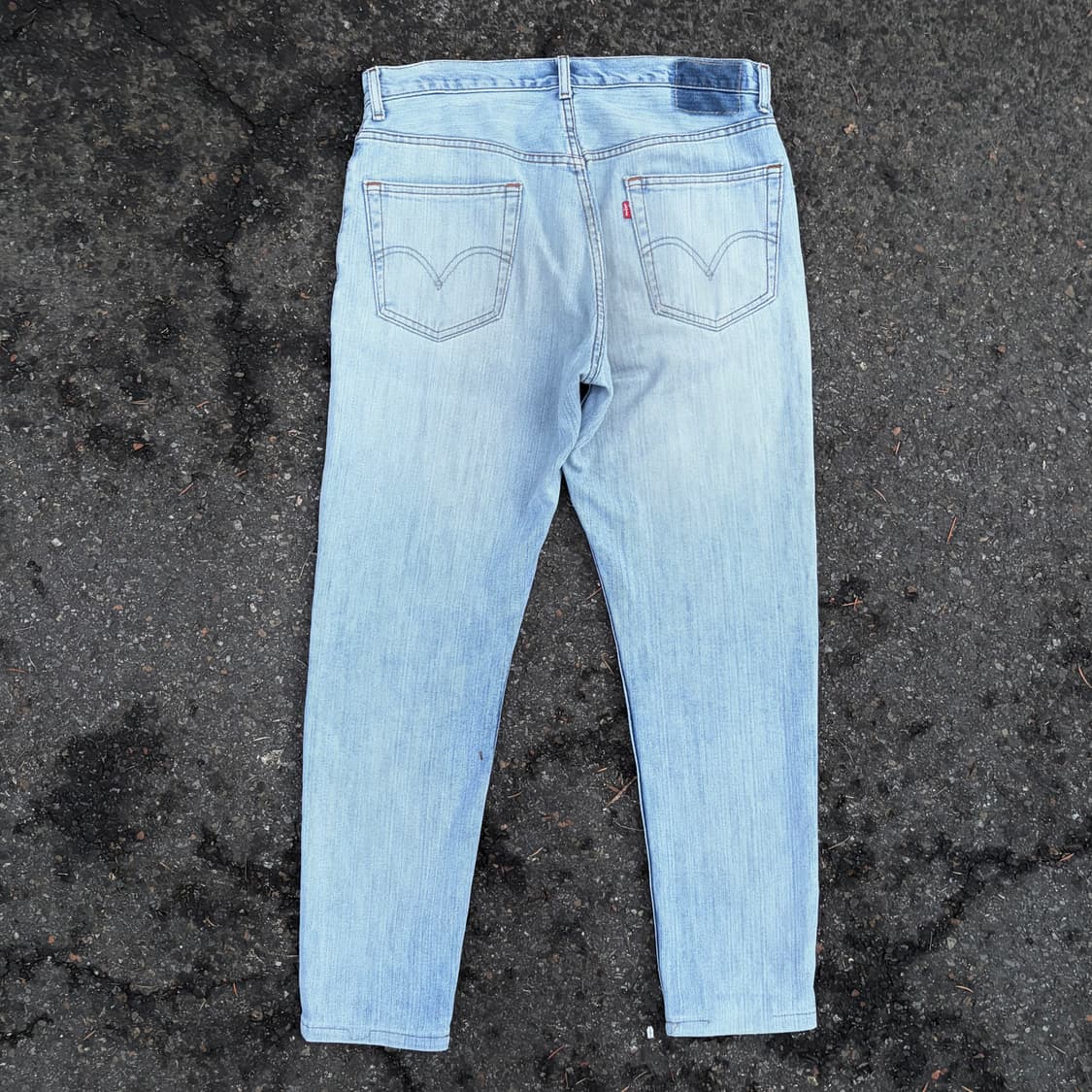 리바이스 505 레귤러 연청 데님 (34)    상품이미지4