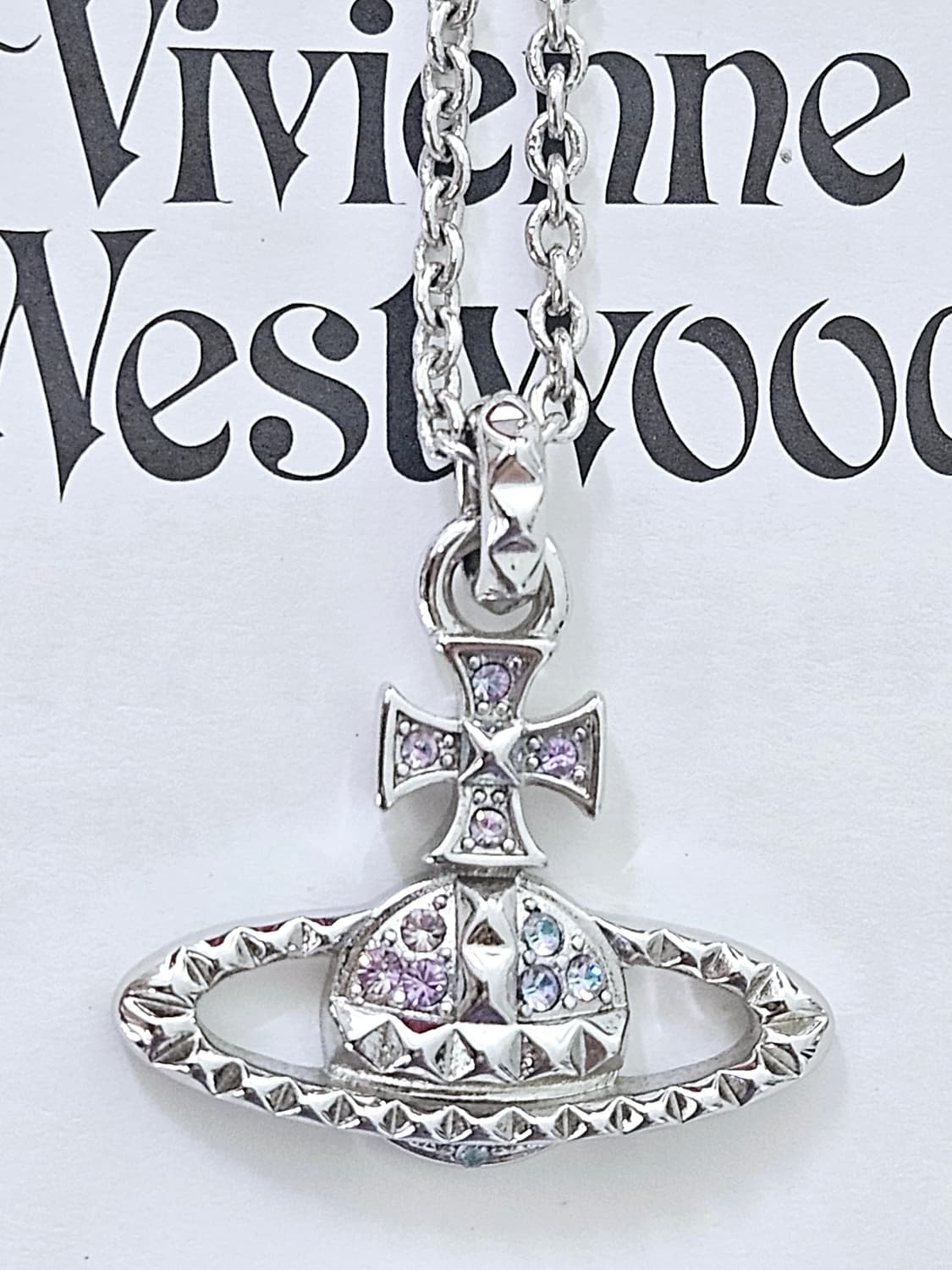 [신품급] 비비안웨스트우드 퍼플 오브 목걸이 25시즌한정 [보증서포함] 상품이미지2