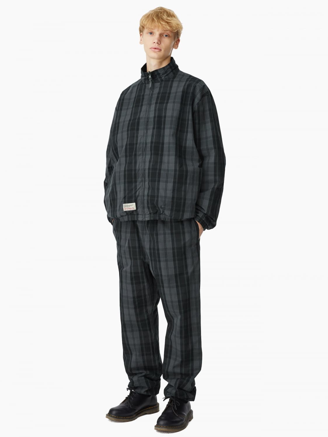 디스이즈네버댓 리버서블 팀 자켓 블랙 체크 L 상품이미지6