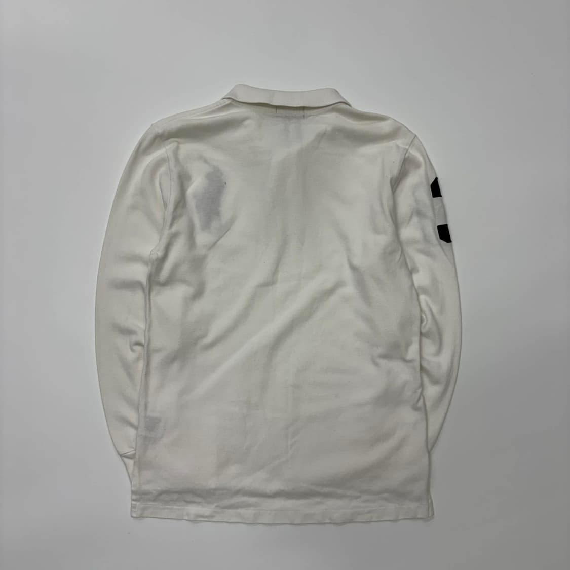 폴로 랄프로렌 빅포니 화이트 럭비셔츠 카라넥 슬리브(M) 상품이미지3