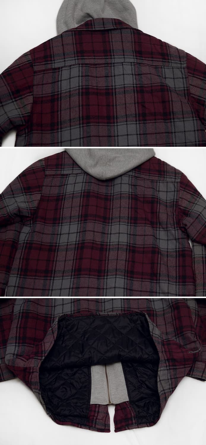 필드 앤 스트림 집업 후드 플란넬 체크 셔츠 패딩 자켓 (105+) 상품이미지5