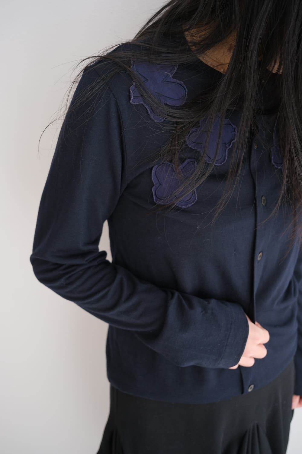 99s Flower appliqué cardigan 상품이미지2