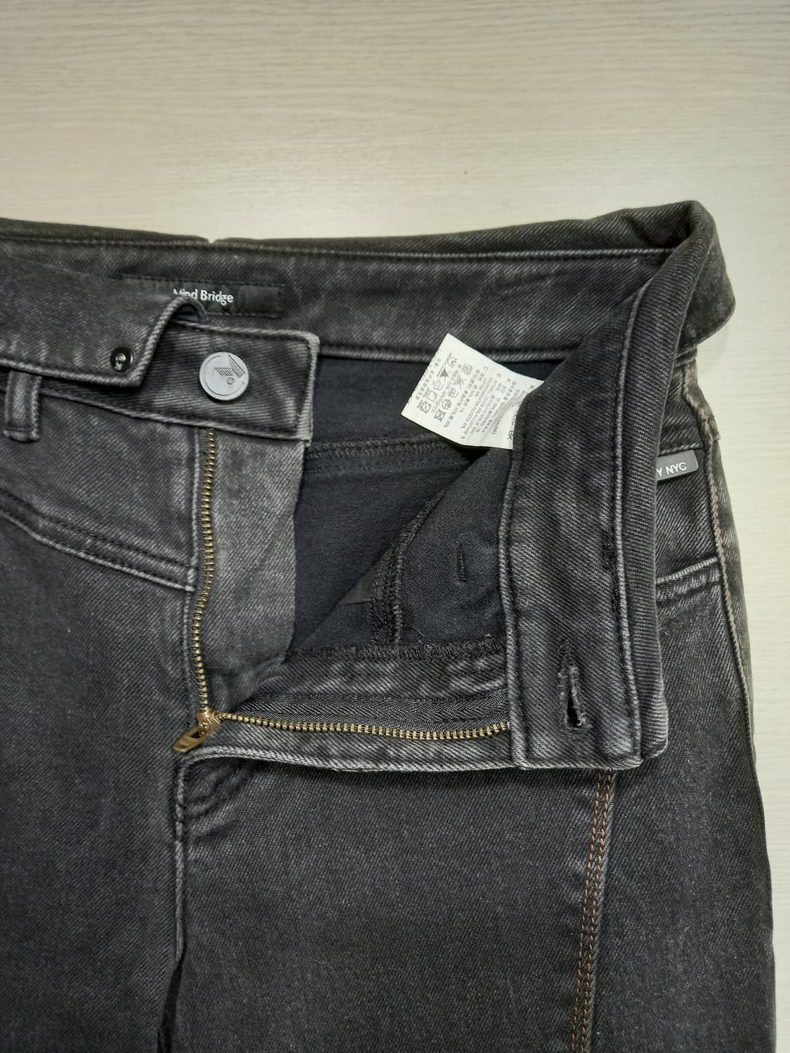 28 MindBridge  스판 테이퍼드진 블랙 28-876 상품이미지7