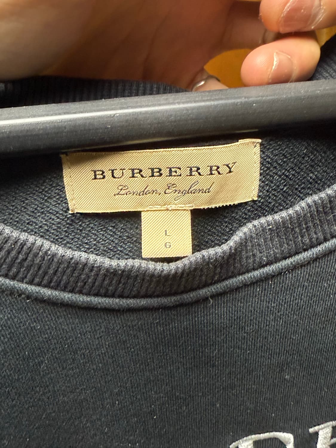 버버리 맨투맨(블랙) 상품이미지3