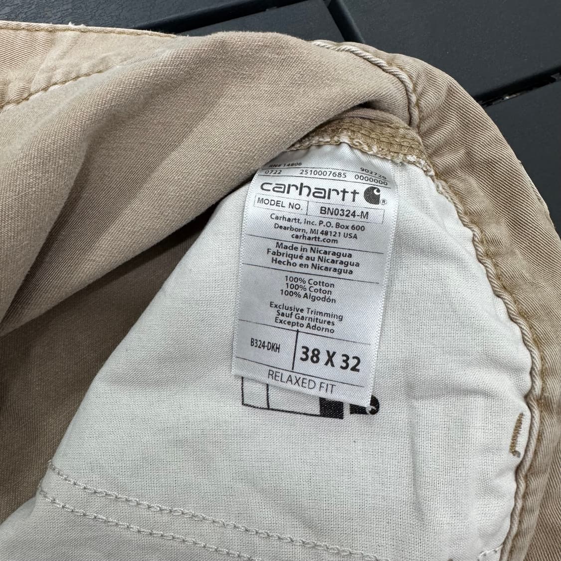 칼하트 러프 에이징 카펜터 워크 팬츠 (36)  상품이미지8