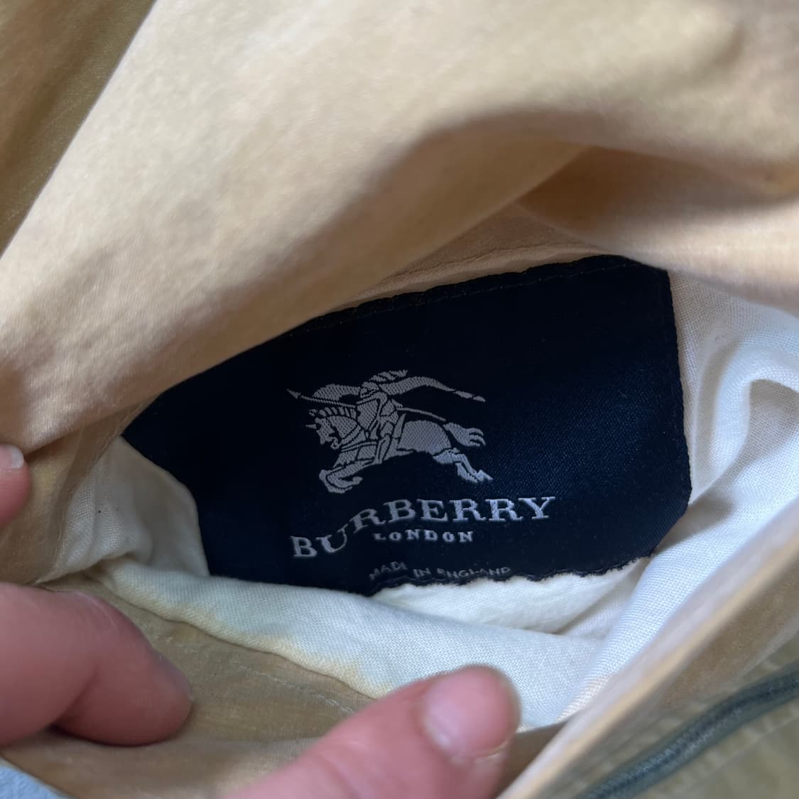 100 버버리 기마로고 리버시블 노바체크 왁스 자켓 상품이미지8