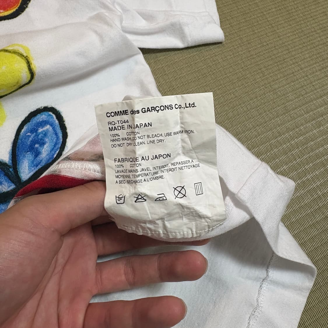 꼼데가르송 꼼데가르송 캐스퍼 플라워 티셔츠 상품이미지7