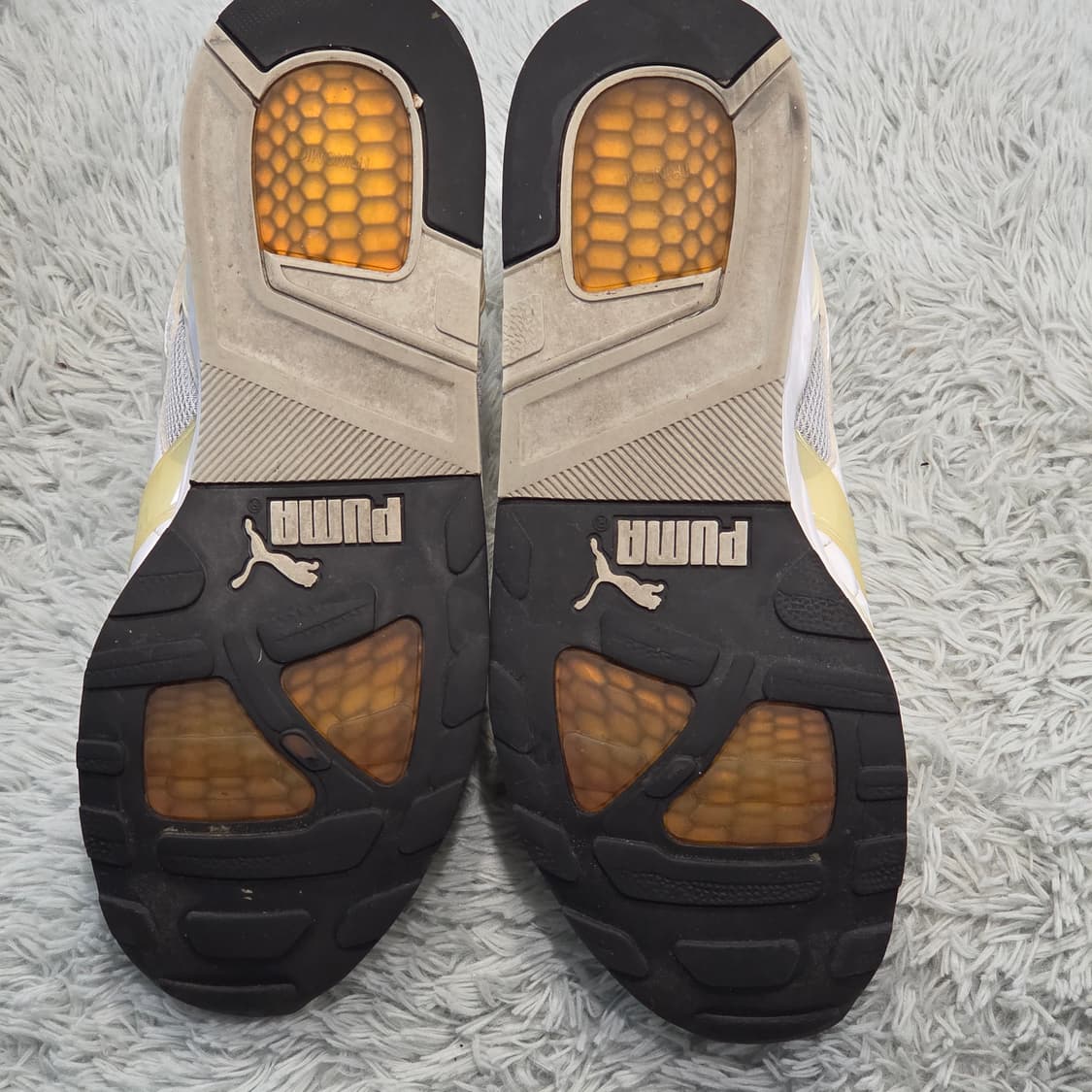 7w-11:푸마 트리노믹 러닝 스니커즈 화이트 옐로우 280mm 상품이미지9