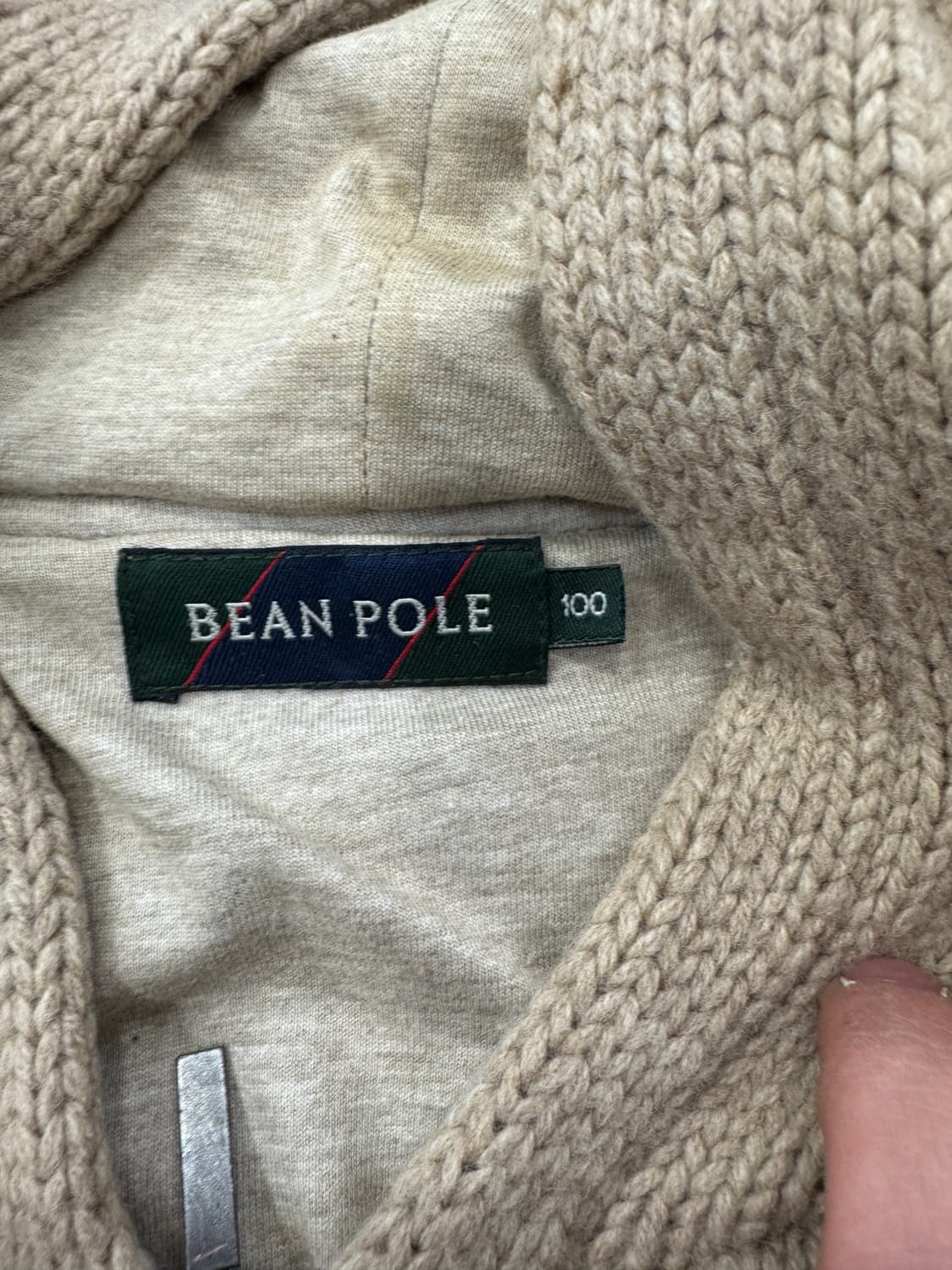 빈폴 후드 니트 집업 100 상품이미지7