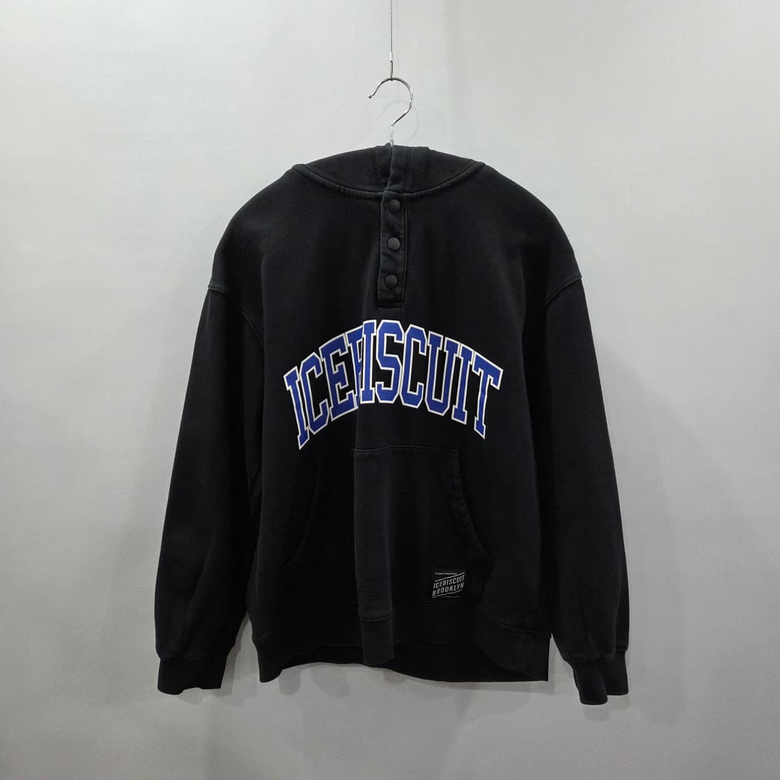 아이스비스킷 키즈 프린팅 헨리넥 후드티 165  상품이미지1