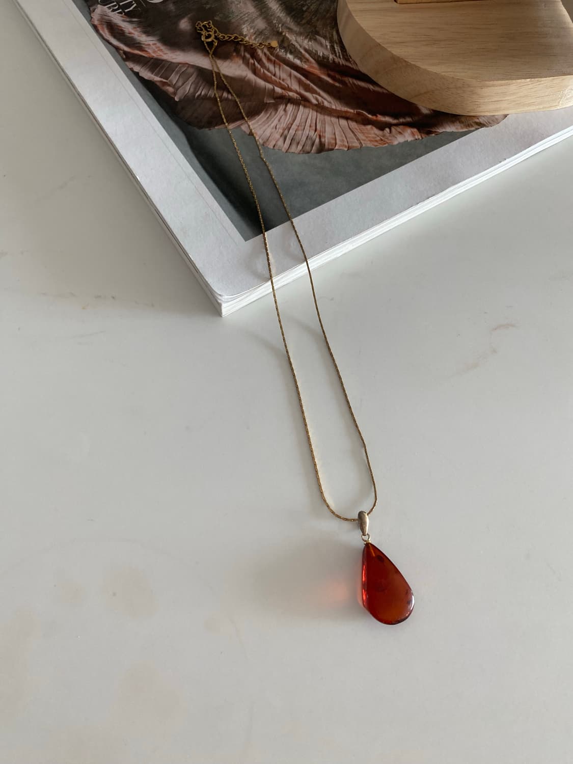 빈티지 목걸이 드롭 금색 체인 목걸이 상품이미지6