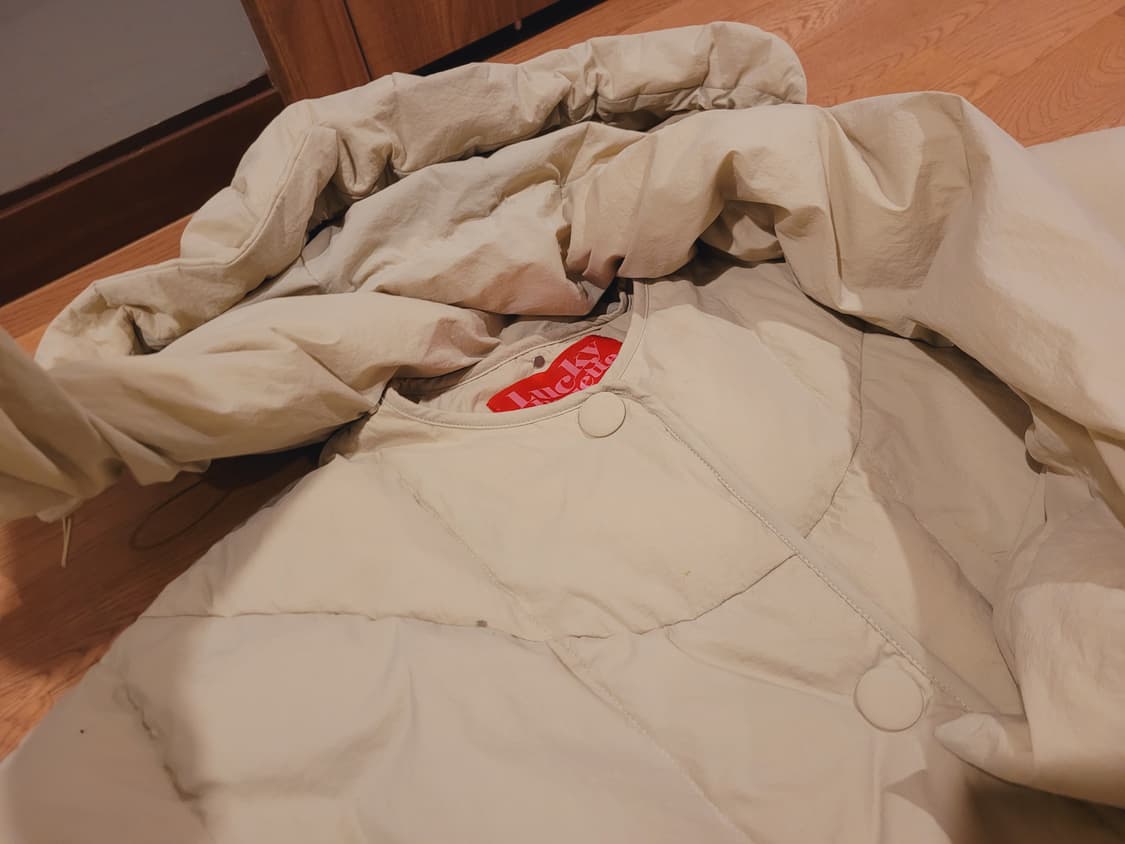 럭키슈에뜨 구스다운 판초패딩55~77 상품이미지3