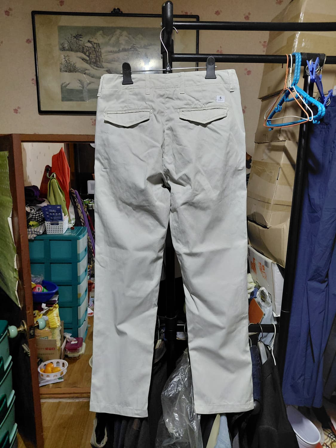 [디파트먼트5]코튼 치노 면바지 32사이즈 연베이지컬러  상품이미지2