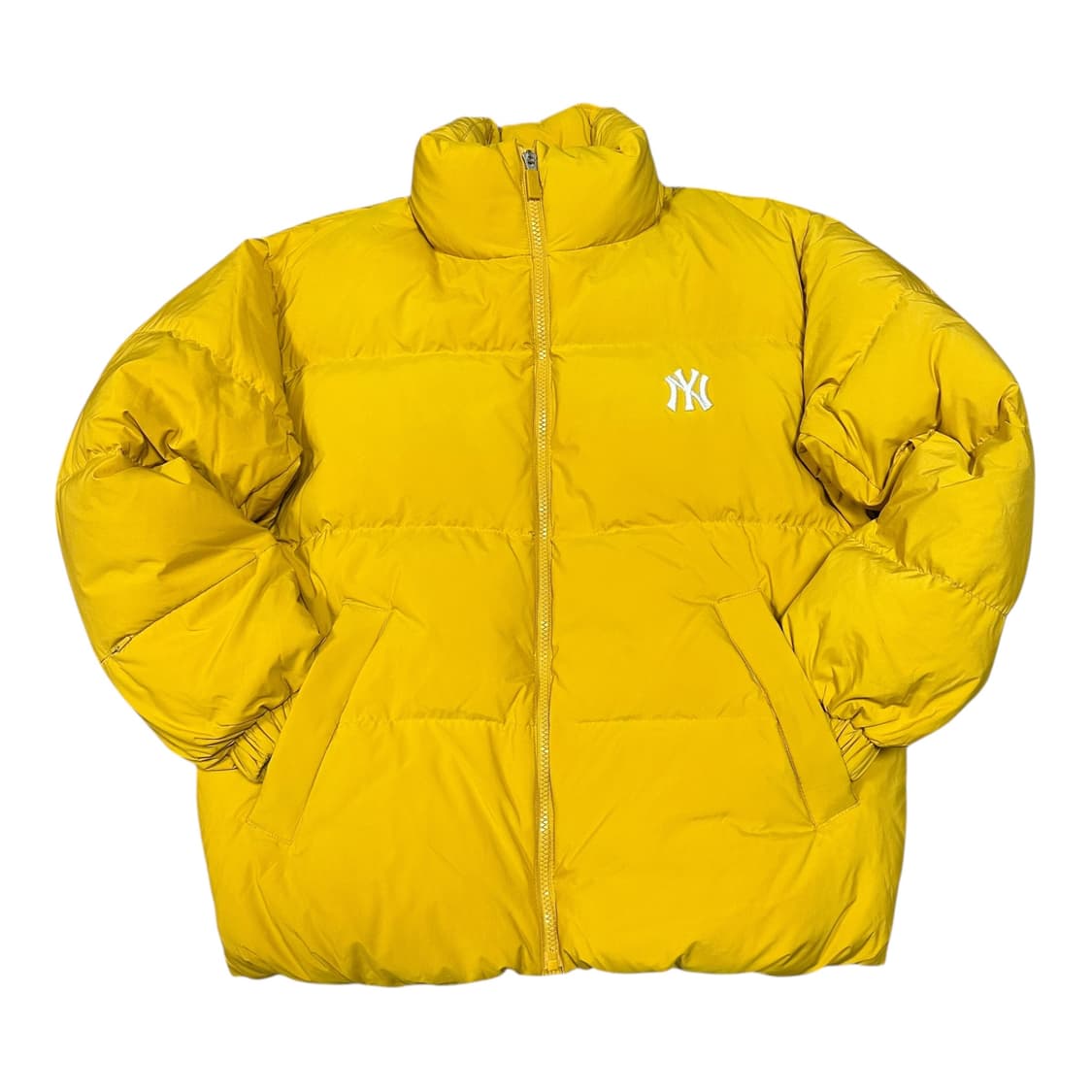 ✨ (바배) MLB 뉴욕양키즈 빅로고 옐로우 덕다운 패딩  상품이미지2