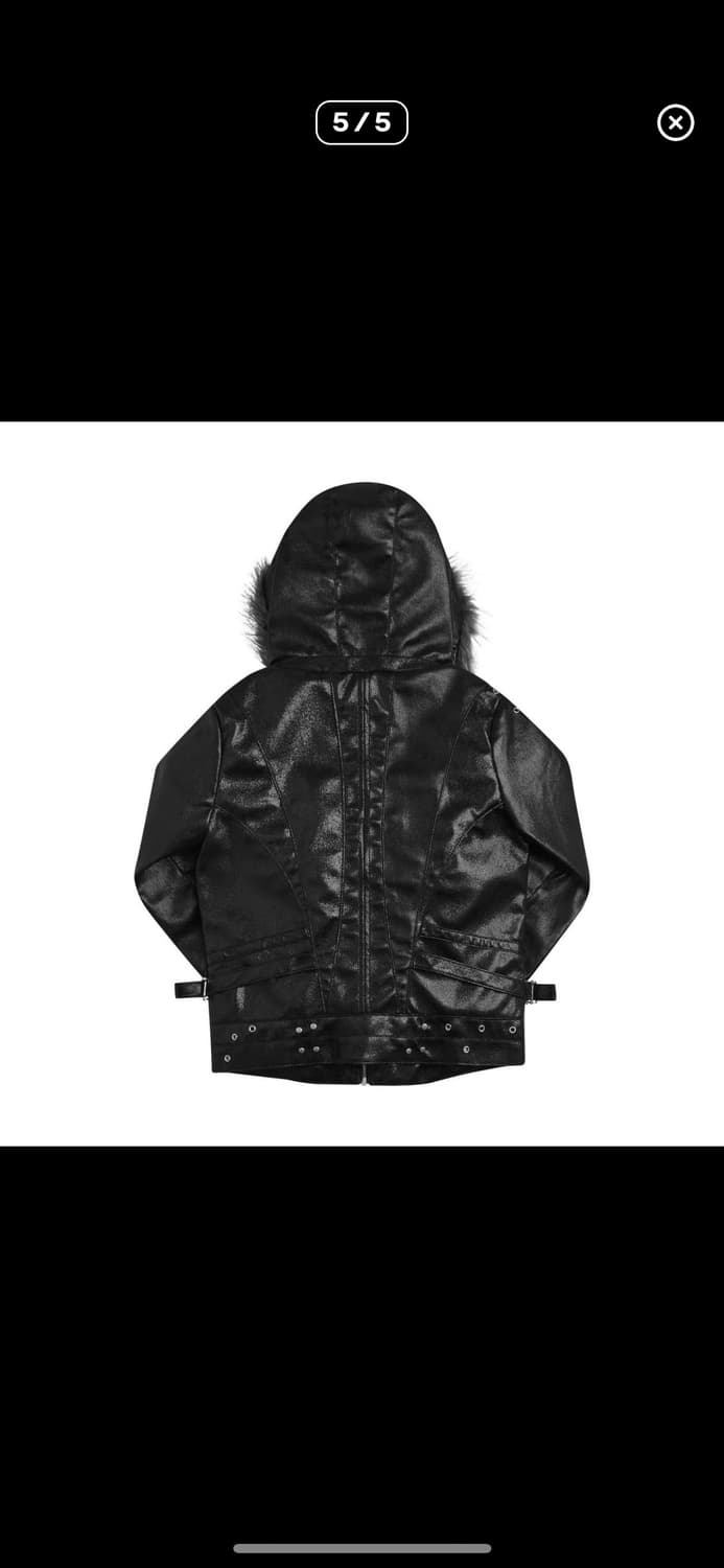 코지월드와이드-레더 퍼후드 자켓 상품이미지2