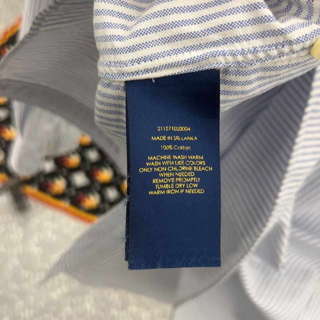 폴로 랄프로렌 빈티지 스트라이프 옥스포드 셔츠 100 C07563 상품이미지6